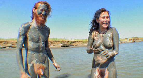 nudists hang out by American River