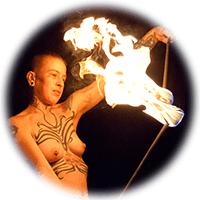 fire dance poi spinning